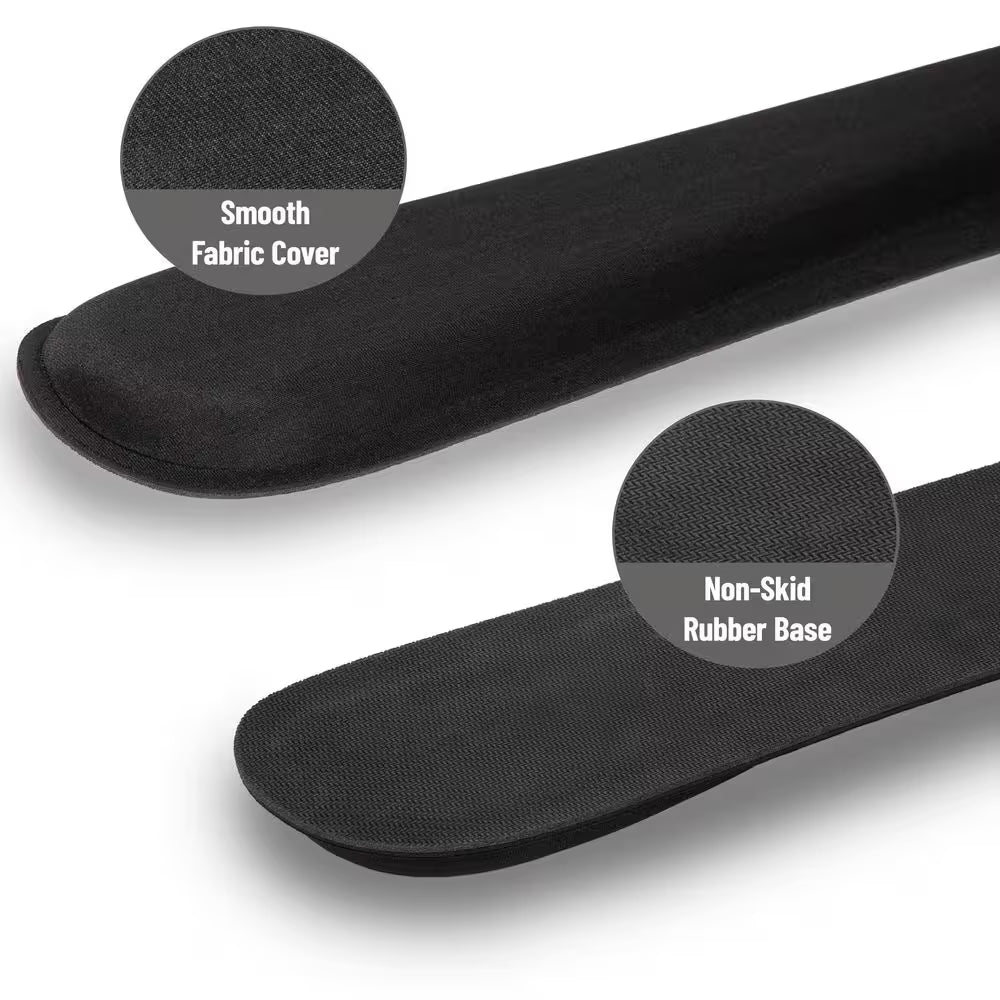 3 In. Black Memory Foam Ergonomic Keyboard and Mouse Wrist Rest Sets
