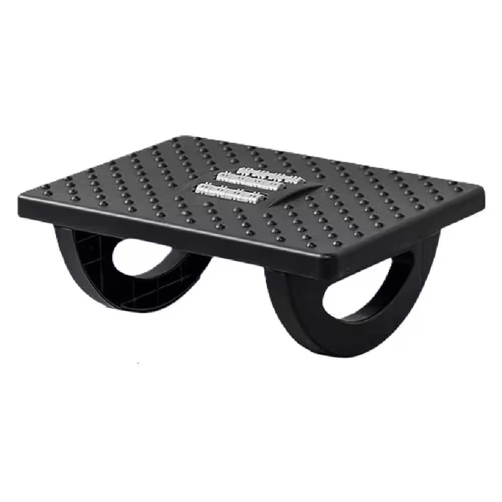 Ergonomic Rocking Foot Rest with Roller Massager for under Desk Use to Promote Leg Circulation and Comfort