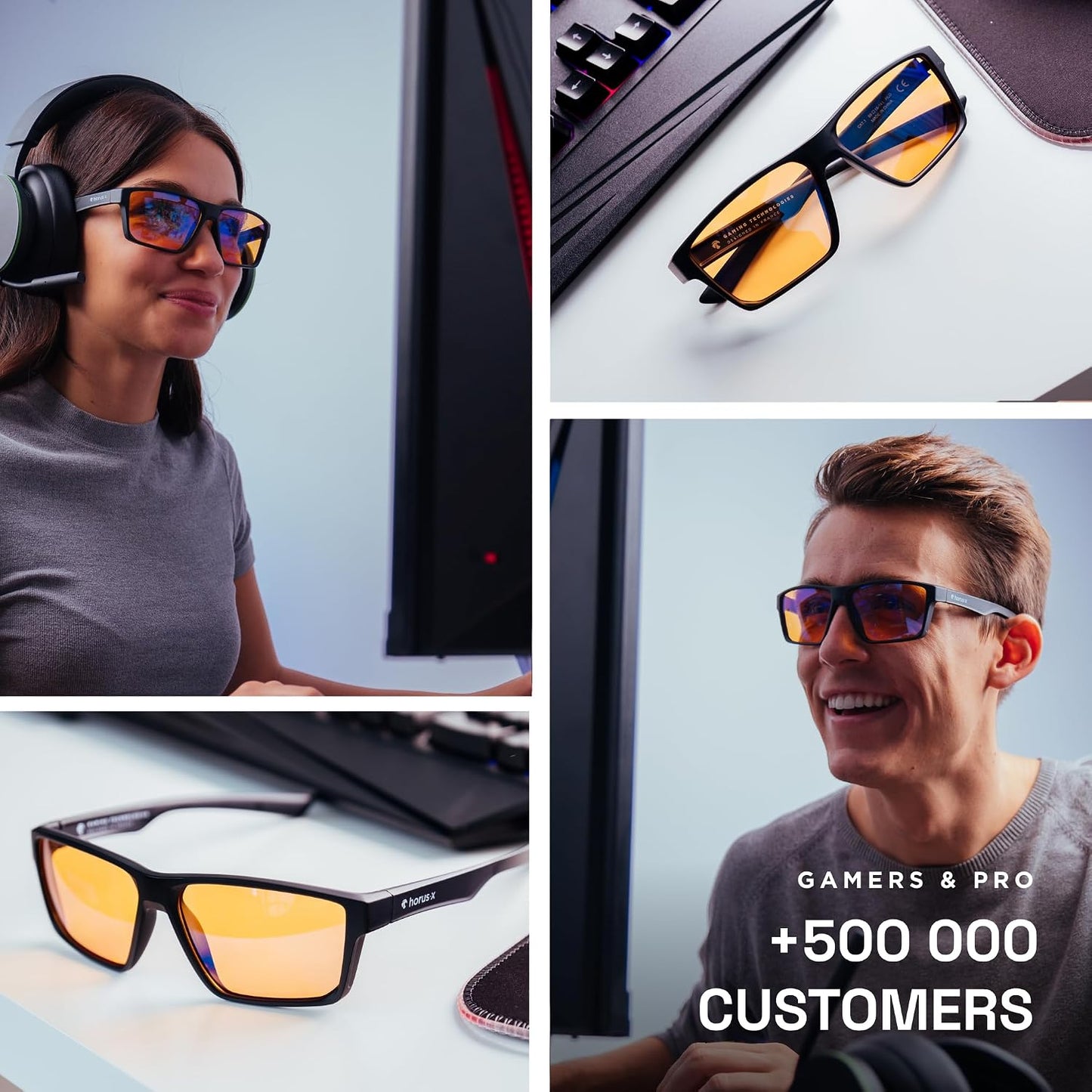 • Blue Light Glasses Men Women | Blue Light Blocking Glasses for Screen Anti-Fatigue Eye Migraine