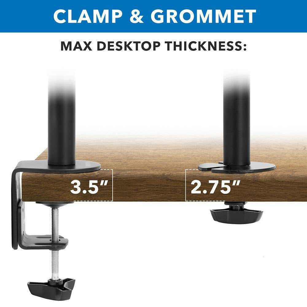 13 In. to 27 In. Screens Fully Adjustable Triple Computer Monitor Mount