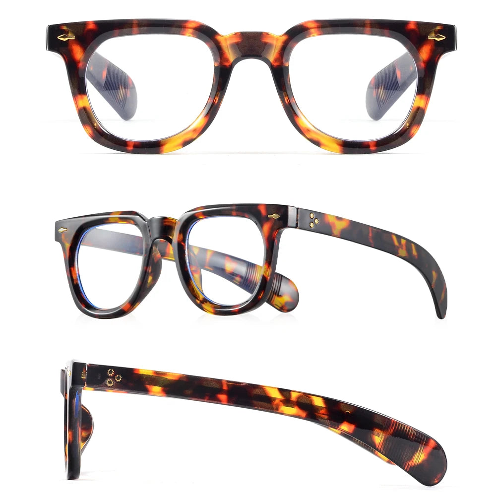 anti Blue Light Glasses for Men Women Retro round Glasses Reading Daily Life Decorative Blue Light Glasses