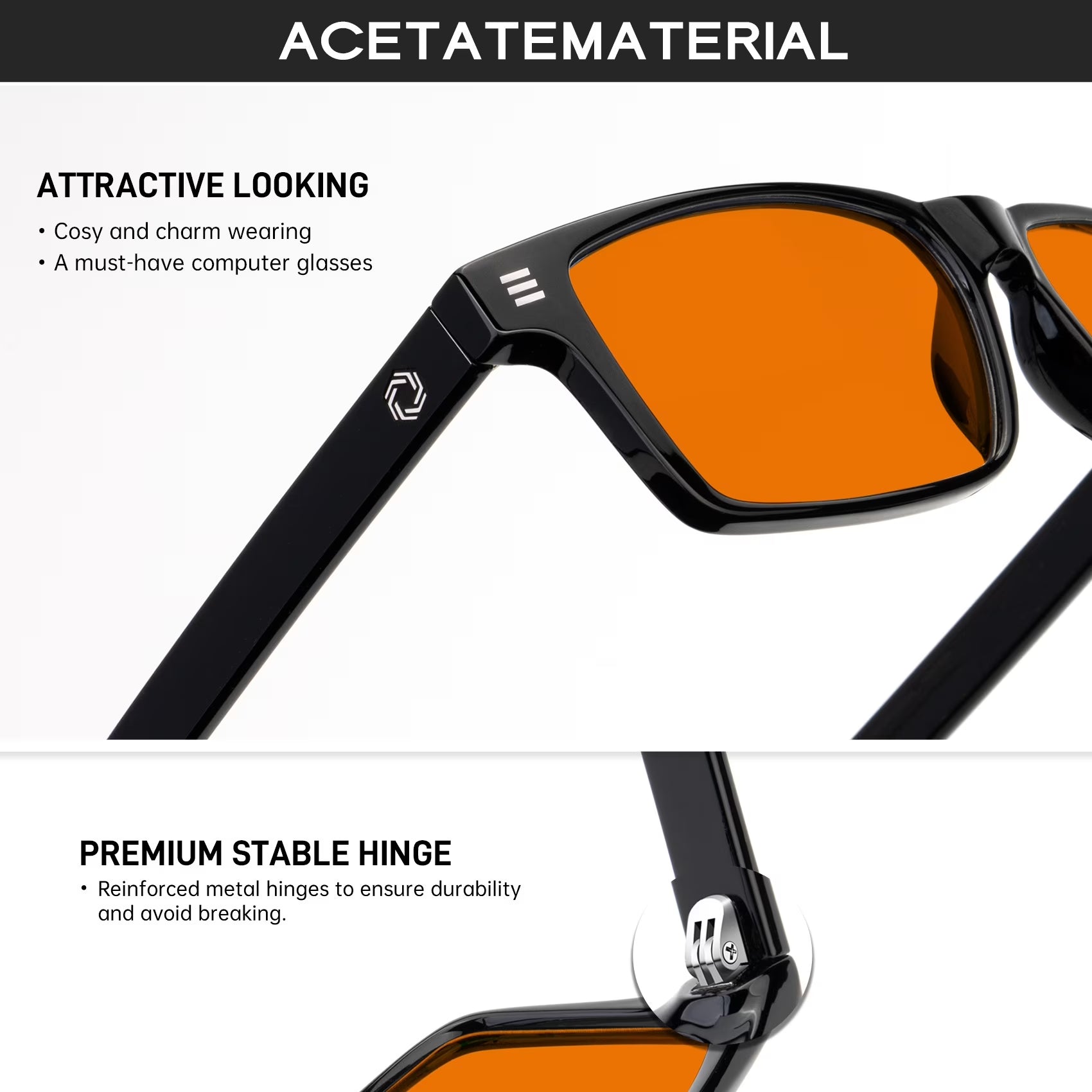 Blue Light Glasses Men Woman, Blue Light Blocking Glasses for Computer Gaming, Eye Strain Relief Eye Protection